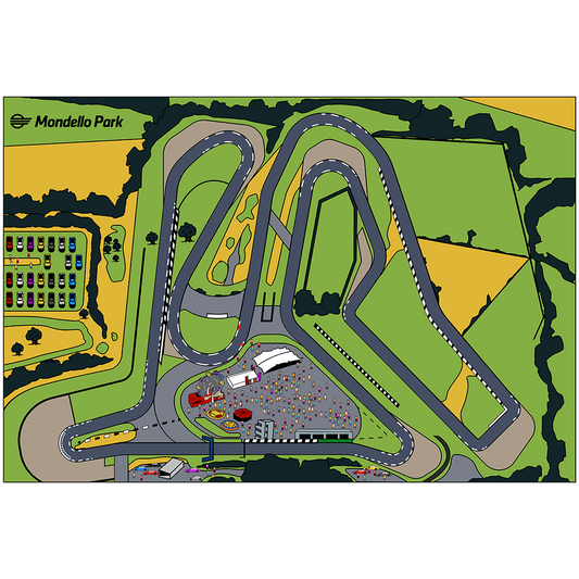 Mondello Park Cartoon Map Sticker